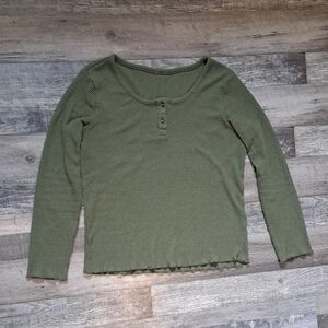 Source Unknown Olive Long Sleeve Tee